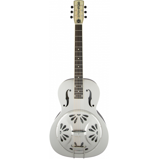 G9221 Bobtail™ Steel Round-Neck A.E., Steel Body Spider Cone Resonator Guitar, Fishman® Nashville Resonator Pickup