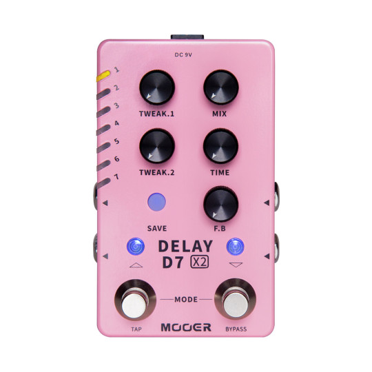 Pedal D7 X2 Delay Mooer