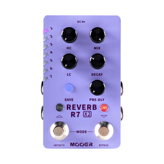 Pedal R7 X2 Reverb Mooer