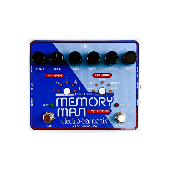 Pedal de delay analógico con Tap Tempo edición Deluxe Ehx Deluxe Memory Man 1100-Tt