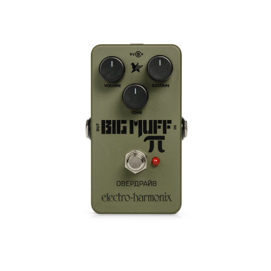 Pedal de sustain y distorsión Ehx Green Russian Big Muff