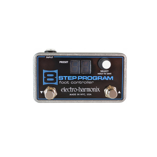 Pedal para control remoto de presets de 8 Step Program Ehx 8-Step Foot Controller