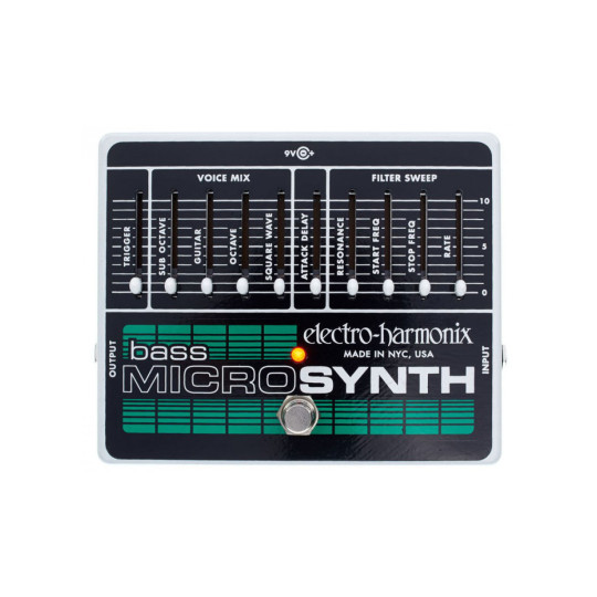 Pedal sintetizador analógico para bajo Ehx Bass Microsynth