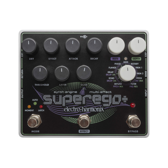 Pedal sintetizador y multi efectos Ehx Superego Plus