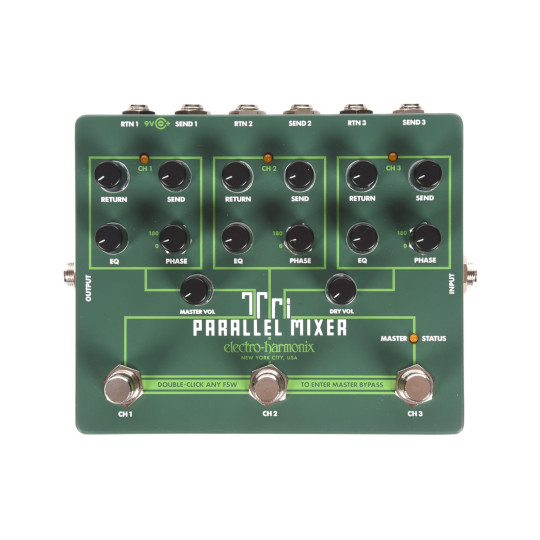 Pedal Switch Ehx Tri Parallel Mixer