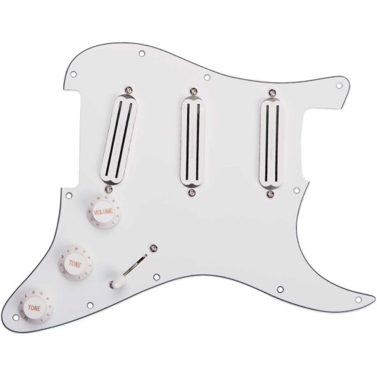 Pickgrd Assy Triple Rails Wht  Seymour Duncan