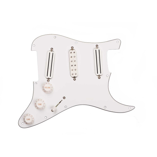 Pickgrd Assy Dave Murray White Seymour Duncan